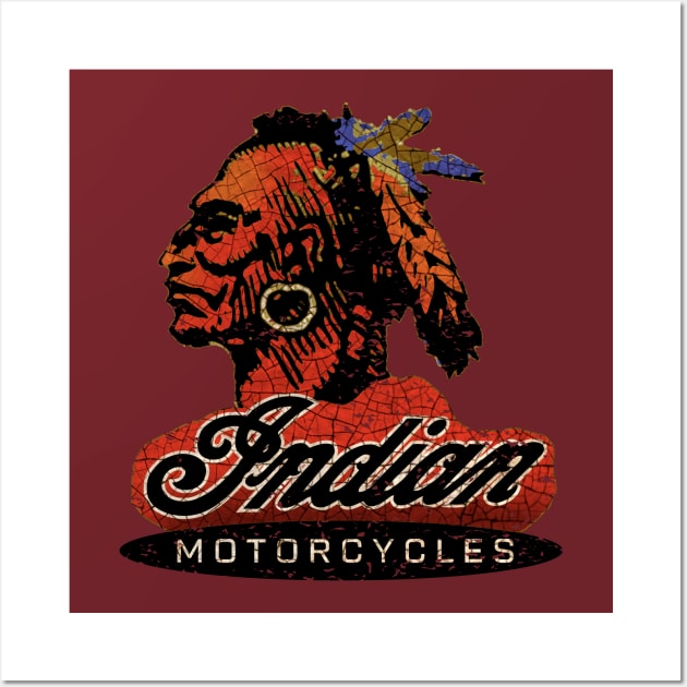 Vintage American Motorcycle USA Wall Art by Midcenturydave
